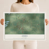 Map of Essex, Illinois, 12 x 18 inch unframed archival matte print