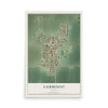 Map of Fairmount, Illinois, 12 x 18 inch unframed archival matte print