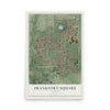 Map of Frankfort Square, Illinois, 12 x 18 inch unframed archival matte print