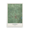 Map of Freeburg, Illinois, 12 x 18 inch unframed archival matte print