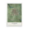 Map of Galesburg, Illinois, 12 x 18 inch unframed archival matte print