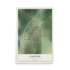 Map of Gardner, Illinois, 12 x 18 inch unframed archival matte print
