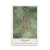 Map of Geneseo, Illinois, 12 x 18 inch unframed archival matte print