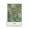 Map of Genoa, Illinois, 12 x 18 inch unframed archival matte print