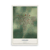 Map of Girard, Illinois, 12 x 18 inch unframed archival matte print