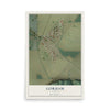 Map of Gorham, Illinois, 12 x 18 inch unframed archival matte print