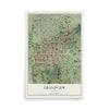 Map of Grandview, Illinois, 12 x 18 inch unframed archival matte print
