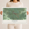 Map of Hanover, Illinois, 12 x 18 inch unframed archival matte print