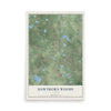 Map of Hawthorn Woods, Illinois, 12 x 18 inch unframed archival matte print