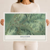 Map of Hillview, Illinois, 12 x 18 inch unframed archival matte print
