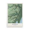 Map of Hopewell, Illinois, 12 x 18 inch unframed archival matte print