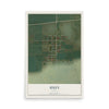 Map of Huey, Illinois, 12 x 18 inch unframed archival matte print