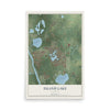 Map of Island Lake, Illinois, 12 x 18 inch unframed archival matte print