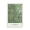 Map of Jonesboro, Illinois, 12 x 18 inch unframed archival matte print