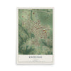Map of Knoxville, Illinois, 12 x 18 inch unframed archival matte print