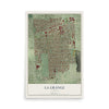 Map of La Grange, Illinois, 12 x 18 inch unframed archival matte print