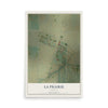 Map of La Prairie, Illinois, 12 x 18 inch unframed archival matte print