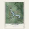 Lake Camelot, Illinois map print, the full design