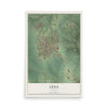 Map of Lena, Illinois, 12 x 18 inch unframed archival matte print
