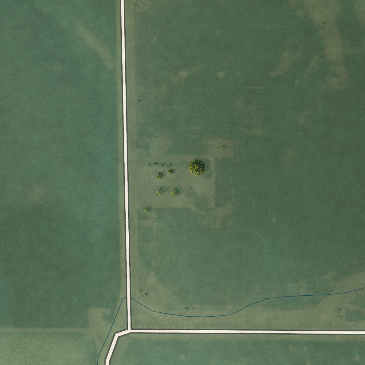 Second close-up of the map of Leonore, Illinois print showing more streets and buildings