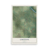 Map of Limestone, Illinois, 12 x 18 inch unframed archival matte print