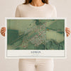 Map of Lomax, Illinois, 12 x 18 inch unframed archival matte print