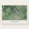Lost Nation, Illinois map print, the full design
