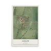 Map of Ludlow, Illinois, 12 x 18 inch unframed archival matte print