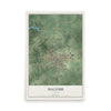 Map of Macomb, Illinois, 12 x 18 inch unframed archival matte print