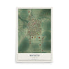 Map of Manito, Illinois, 12 x 18 inch unframed archival matte print