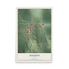 Map of Maquon, Illinois, 12 x 18 inch unframed archival matte print