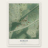 Marley, Illinois map print, the full design