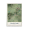 Map of Mechanicsburg, Illinois, 12 x 18 inch unframed archival matte print
