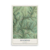 Map of Menominee, Illinois, 12 x 18 inch unframed archival matte print