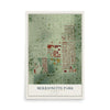 Map of Merrionette Park, Illinois, 12 x 18 inch unframed archival matte print