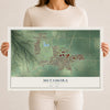 Map of Metamora, Illinois, 12 x 18 inch unframed archival matte print