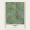Midway, Illinois map print, the full design