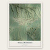 Millersburg, Illinois map print, the full design