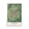 Map of Monmouth, Illinois, 12 x 18 inch unframed archival matte print