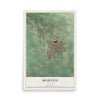 Map of Morton, Illinois, 12 x 18 inch unframed archival matte print