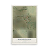 Map of Mound Station, Illinois, 12 x 18 inch unframed archival matte print