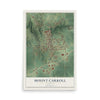 Map of Mount Carroll, Illinois, 12 x 18 inch unframed archival matte print