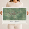 Map of Mount Vernon, Illinois, 12 x 18 inch unframed archival matte print