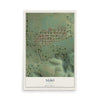 Map of Nebo, Illinois, 12 x 18 inch unframed archival matte print