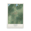 Map of Nelson, Illinois, 12 x 18 inch unframed archival matte print
