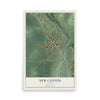 Map of New Canton, Illinois, 12 x 18 inch unframed archival matte print