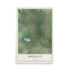 Map of North City, Illinois, 12 x 18 inch unframed archival matte print