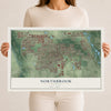 Map of Northbrook, Illinois, 12 x 18 inch unframed archival matte print