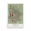 Map of Northlake, Illinois, 12 x 18 inch unframed archival matte print