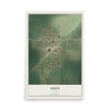 Map of Odin, Illinois, 12 x 18 inch unframed archival matte print